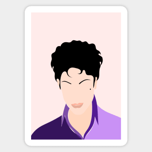 Man In A Purple Shirt Sticker